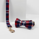 Preppy Dog Leash with Gold Buckle – Durable & Stylish