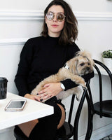 Black Vegan Leather Dog Collar | Urbana Pet Boutique