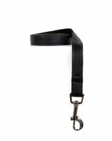 Black Vegan Leather Dog Leash | Urbana Pet Boutique