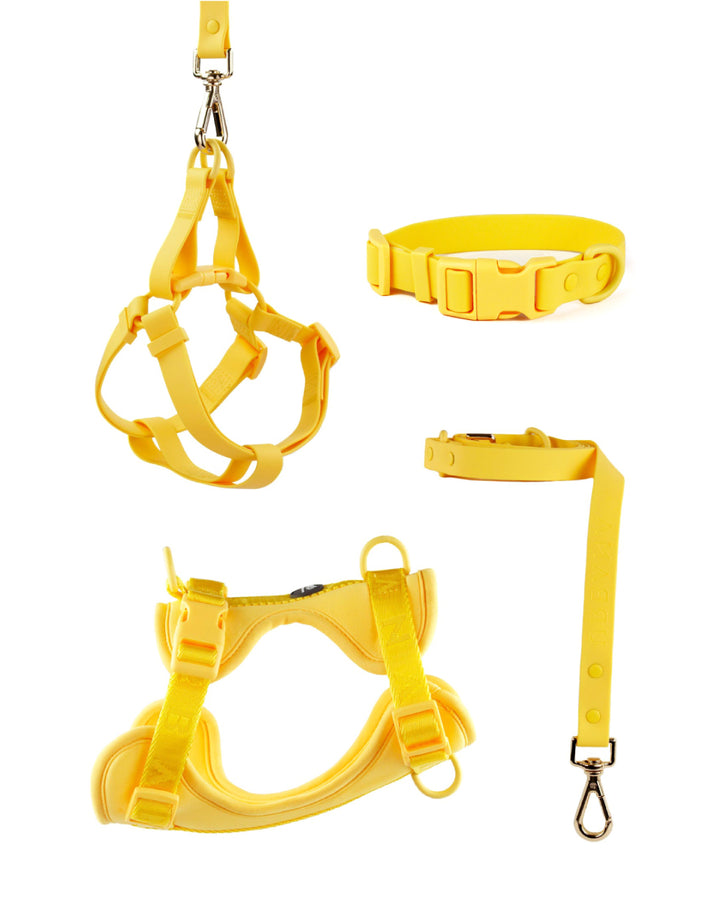 Yellow Bolt Vest Dog Harness | Urbana Pet Boutique | Smart Vest Dog Harness