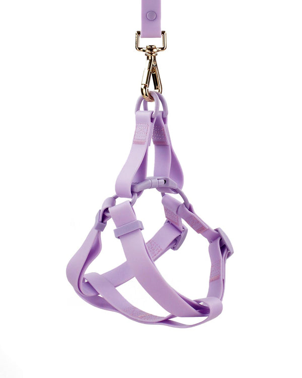 Lavender Lilac Purple Waterproof Step-In Dog Harness | Urbana Pet Boutique